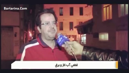 فیلم تذکر کارشناس هواشناسی به مجری اخبار تلویزیون برای گاز