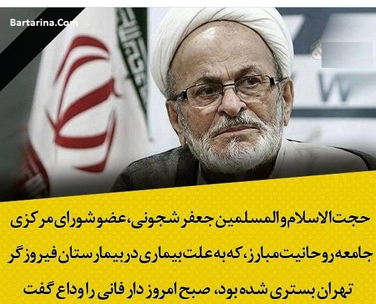 درگذشت آیت الله جعفر شجونی 16 آبان 95 + پیام تسلیت رفسنجانی