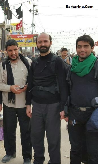 سعید طوسی در کربلا,سعید طوسی در اربعین عکس حاج سعید طوسی قاری جنجالی در راهپیمایی پیاده روی اربعین