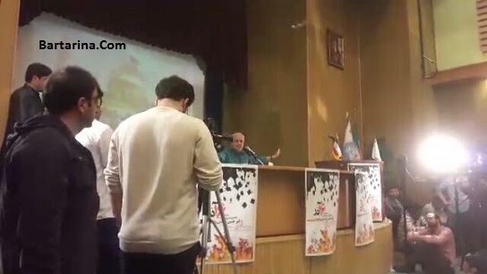 فیلم توهین حسن عباسی به رئیس جمهور دکتر روحانی در دانشگاه