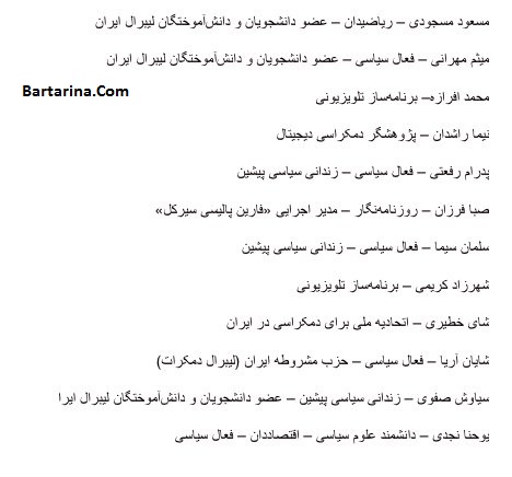 نامه 30 نفر از مخالفان دولت به ترامپ برای تحریم علیه ایران