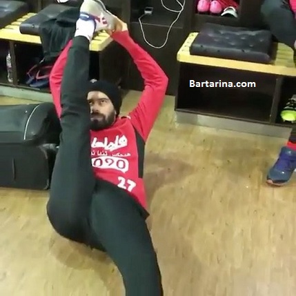 دانلود فیلم چالش مانکن بازیکنان پرسپولیس در رختکن تیم