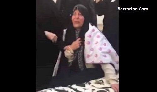 فیلم گریه های فاطمه هاشمی با فیروزآبادی بالای سر پیکر پدرش