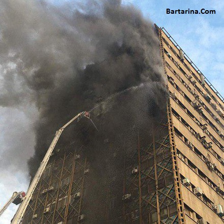 فیلم آتش سوزی در پاساژ پلاسکو تهران 30 دی 95 + آمار تلفات