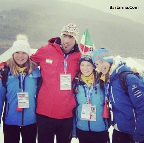 عکس جنجالی علیرضا مقدید اسکی باز ایرانی در فنلاند با زنان