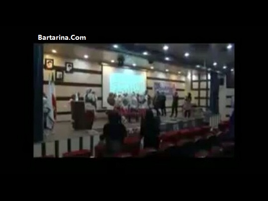 فیلم رقص زنان در دانشگاه پیام نور بجنورد خراسان شمالی روی سن