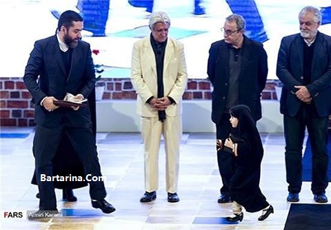 عکس دختر چادری سید محمود رضوی در اختتامیه جشنواره فجر 95