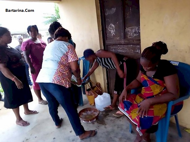 عکس به دنیا آوردن یک بز توسط زن نیجریه ای پس از دو سال بارداری