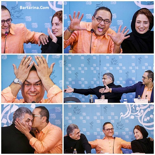 عکس رامبد جوان و همسرش نگار جواهریان در نشست جشنواره فجر 95