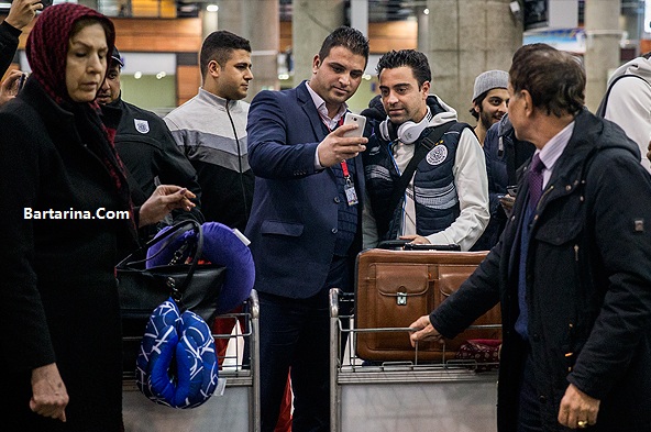 عکس های سلفی ژاوی بازیکن تیم السد قطر در تهران ایران