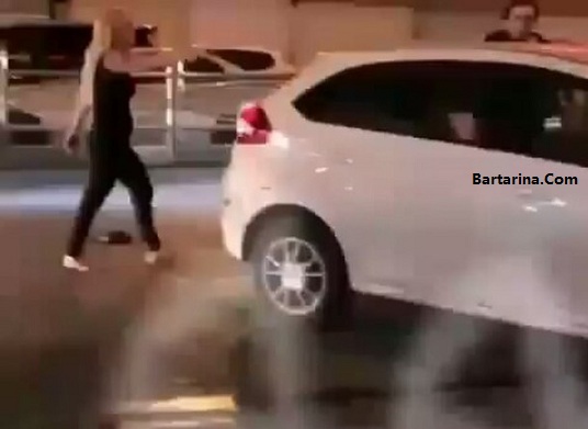 فیلم قمه کشی دختر جوان در خیابان های تهران + درگیری