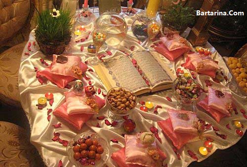 تزیین سفره هفت سین 96 + مدل های جدید سفره هفت سین نوروز 96