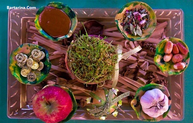 تزیین سفره هفت سین 96 + مدل های جدید سفره هفت سین نوروز 96