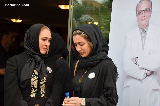 عکس بازیگران زن در مراسم چهلم علی معلم 3 اردیبهشت 96
