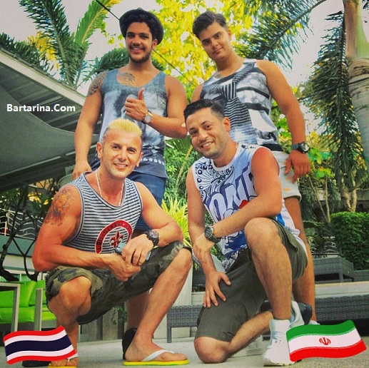 عکس امین حیایی رضا عطاران با شلوارک و لباس ناجور در تایلند