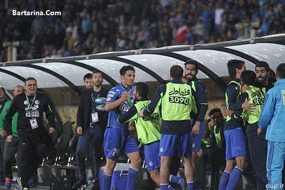 فیلم درگیری لفظی یعقوب کریمی و امید نورافکن آخر بازی استقلال