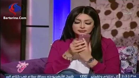 فیلم طلاق هبه الزیاد مجری زن در برنامه زنده تلویزیونی مصر