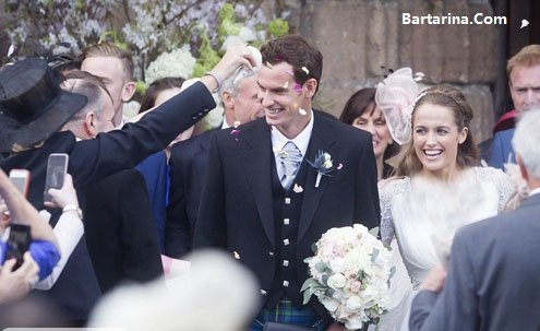 عکس ازدواج اندی ماری تنیسور + فیلم عروسی اندی ماری