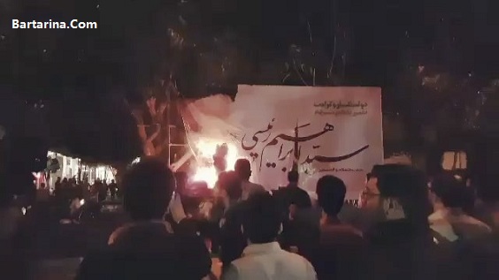 فیلم حمله به ستاد ابراهیم رئیسی در شیراز 27 اردیبهشت 96