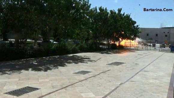 فیلم لحظه انفجار تروریستی انتحاری داعش در حرم امام خمینی