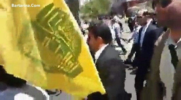 فیلم شعار و توهین علیه اسحاق جهانگیری در روز قدس 2 تیر 96