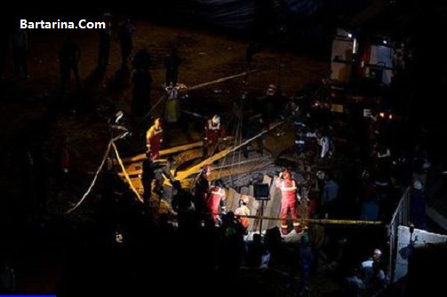 فیلم ریزش تونل مترو خط هفت خیابان مولوی تهران خرداد 96