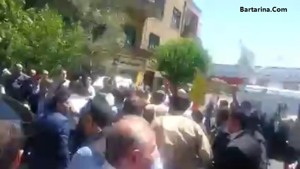 فیلم شعار علیه روحانی در راهپیمایی روز قدس 2 تیر 96