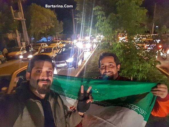 شادی دختر و پسر برای صعود فوتبال ایران به جام جهانی 2017