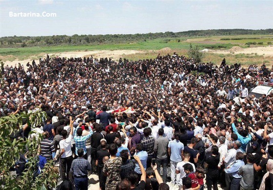 فیلم مراسم تشییع خاکسپاری آتنا اصلانی در پارس آباد 21 تیر 96