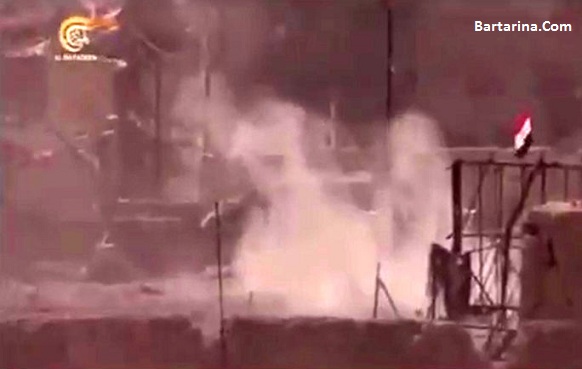 فیلم 18+ خودکشی دسته جمعی نیروهای داعش در کنار دجله