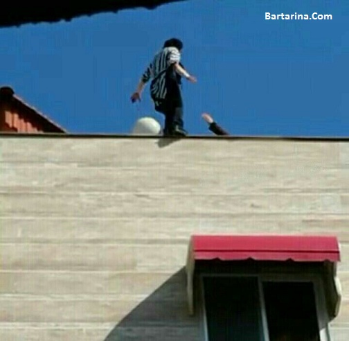 فیلم خودکشی دختر 18 ساله بابل مازندران از بالای ساختمان