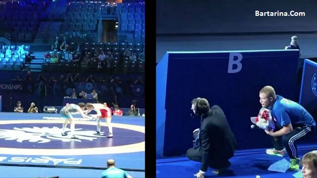 فیلم جالب خواستگاری کردن روی تشک کشتی در فرانسه