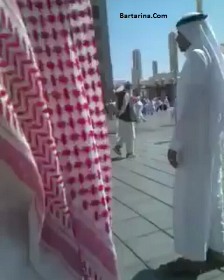 فیلم شلاق زدن یک ایرانی در عربستان بخاطر بوسیدن مسجد النبی