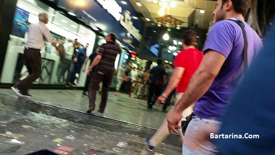 فیلم دعوا و درگیری پاساژ علاالدین تهران با چاقو و شمشیر