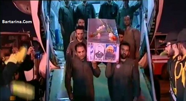 فیلم ورود پیکر شهید محسن حججی به تهران ایران 3 مهر 96