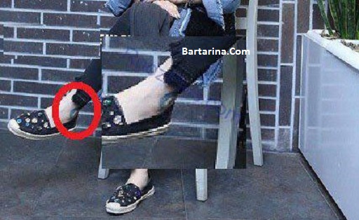 عکس خالکوبی پای سحر قریشی بازیگر سینما و تلویزیون